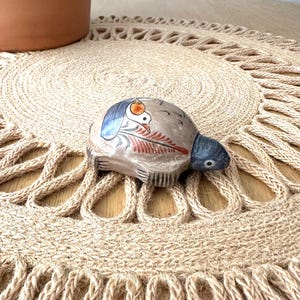 Mexican Turtle Statue Tonala Turtle Figure Cute Shelf Knick Knack
