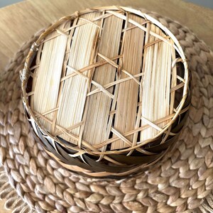 Decorative Basket Woven Basket Farmhouse Style Neutral Home Decor image 10