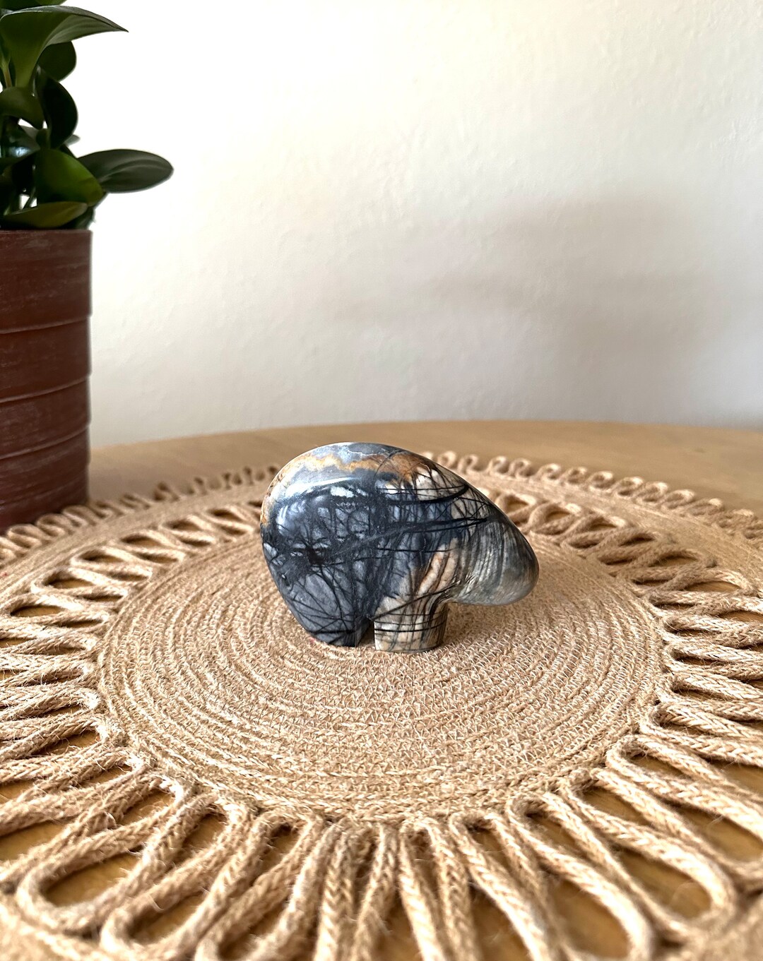 Stone Bear Statue Native American Stone Bear Sculpture Granite Etsy