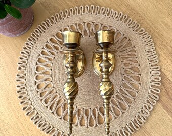 Brass Sconces Wall Sconces Brass Candle Holder Sconces Vintage Wall Decor Brass Home Decor