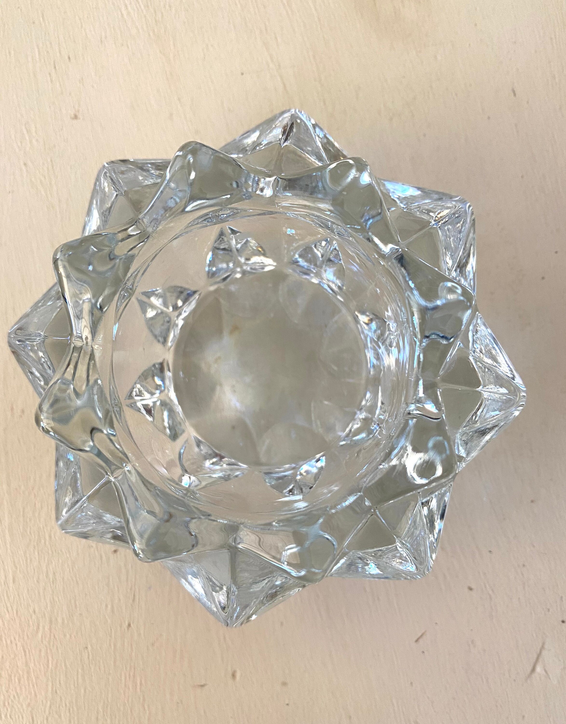 Star Candle Holders / Glass Stars / Glass Candle Holders Etsy