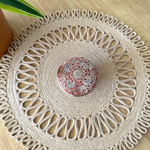 Brass Trinket Box Floral Jewelry Dish Gold Trinket Dish Coffee Table Decor Gift for Her