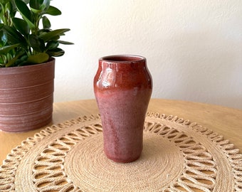 Pottery Vase Pink Ceramic Vase Pink Home Decor Coffee Table Decor Spring Home Decor
