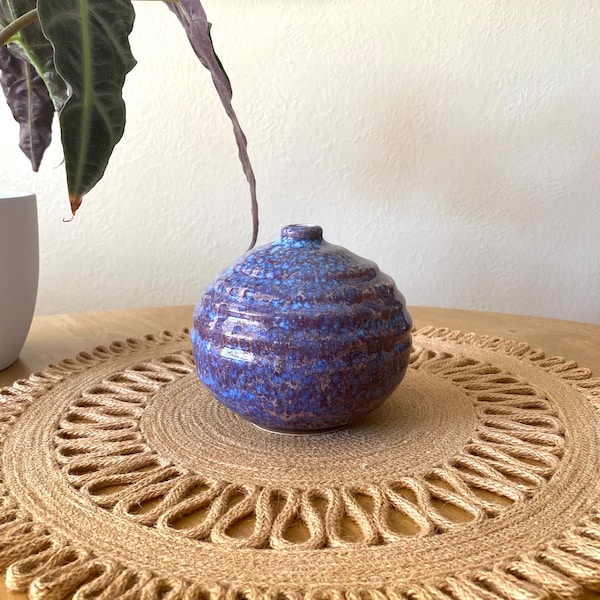 Round Pottery Vase Etsy