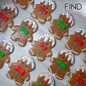 Christmas Gingerbread Man Sugar Cookies | Customized