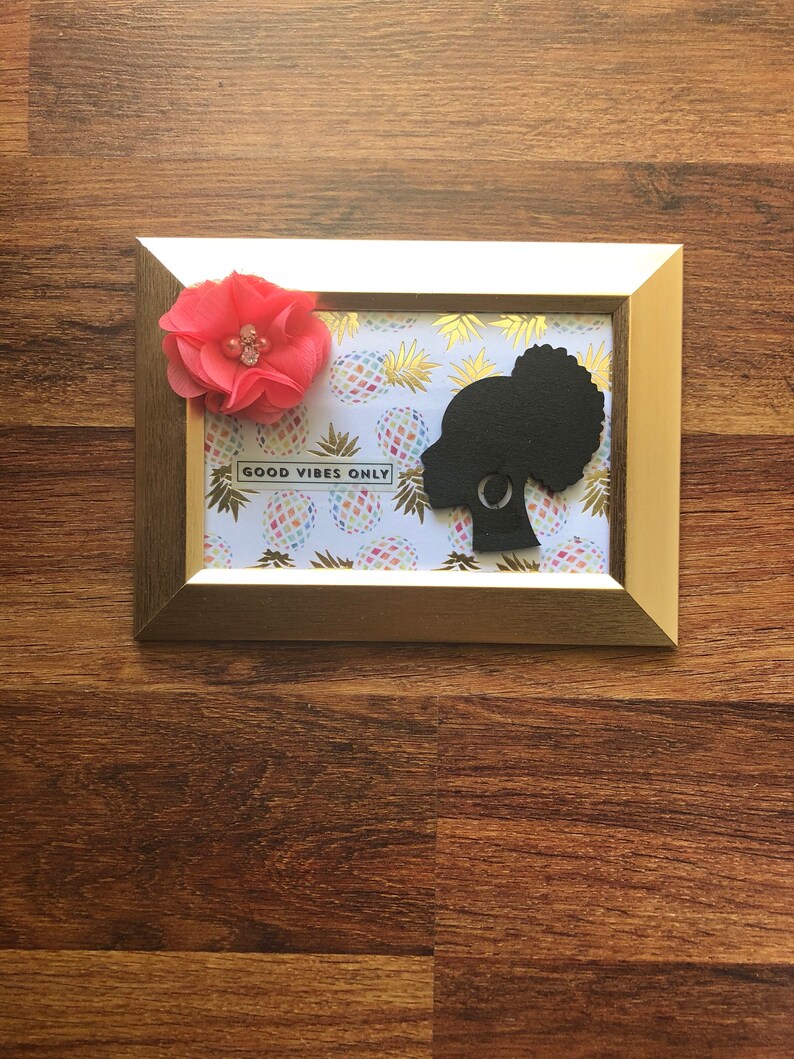 0060PFB Good Vibes Only encouragement for women gifts for her natural hair gifts for bridesmaids picture frame beaded bracelet