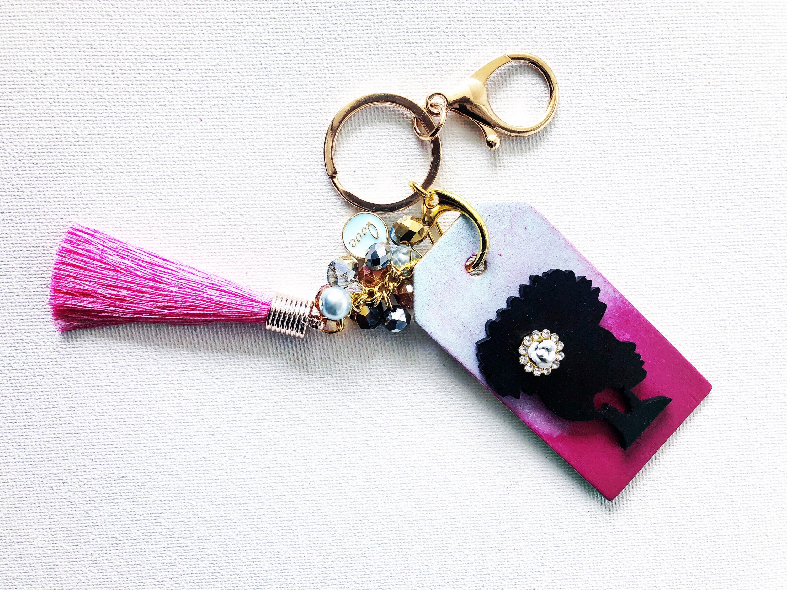 Black Girl Magic Keychain Unique Keychains Positive Etsy
