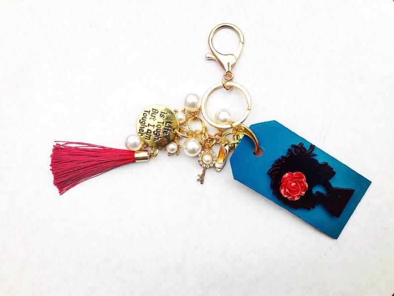 Black Girl Magic Keychain Positive Affirmation Unique Keychains Make a Statement Black Owned Business