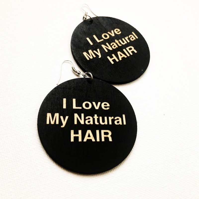 Natural Hair Earring - Etsy
