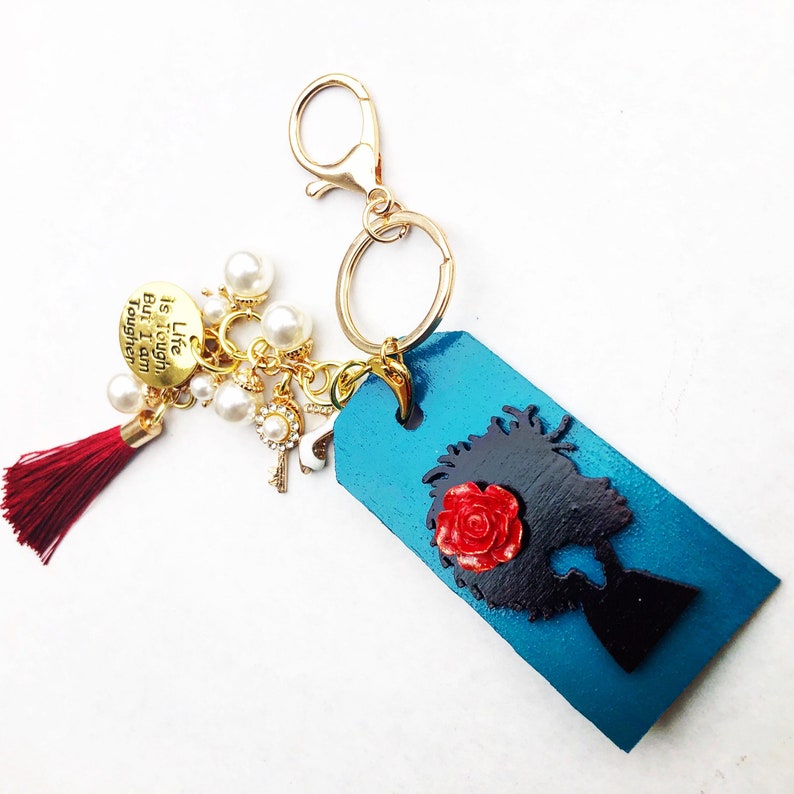 Black Girl Magic Keychain Positive Affirmation Unique Keychains Make a Statement Black Owned Business