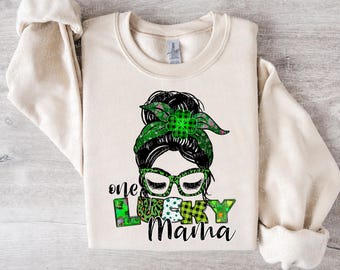 Una mamá afortunada Svg Una mamá afortunada Png Diseño de sublimación Día de San Patricio Svg Día de San Patricio Png Mama Mini Día de San Patricio Svg