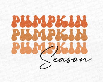 Pumpkin Season Png, Fall Vibes PNG, Fall PNG, Varsity Design, Retro Fall Png, vintage, Pumpkin Season, Instant Download, Sublimation Design