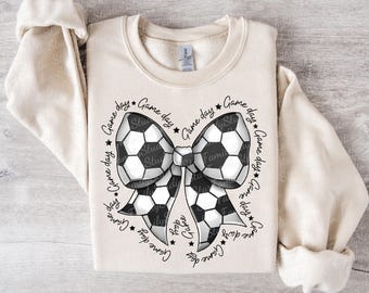 Coquette Soccer PNG, Game Day PNG, Soccer Mama Png, Soccer Mom Png, Sublimation Design Digital Png, Soccer Bow Png, Fall Sports Png