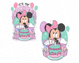 Disney Minnie It's My Birthday Png, Disney Girls Trip Png, Disney Birthday Trip, Disney Family Birthday Trip Png, Magic Kingdom Png