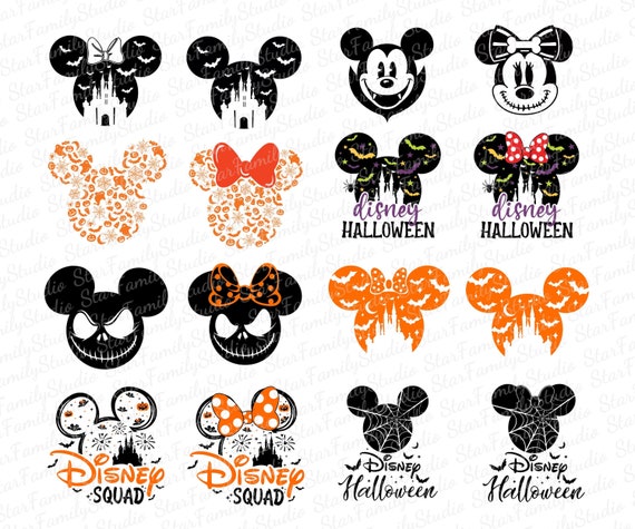 Halloween Mouse And Friends Svg Bundle, Trick Or Treat Svg, Spooky Vibes Svg, Halloween Family Trip Svg, Disney Halloween Svg