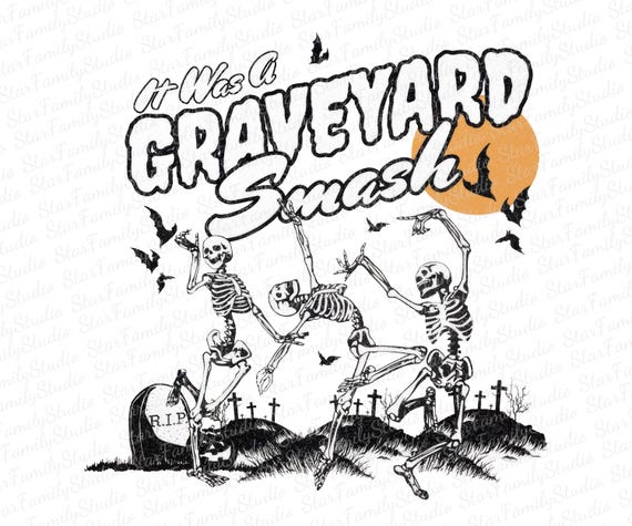 Retro Skeleton Halloween Png, Trendy Fall Png, Spooky Season Png, Graveyard Smash Png, Vintage Style Oversized Png