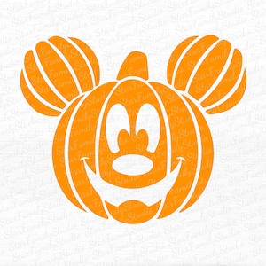 Mickey Mouse pumpkin Head , Halloween Pumpkin Fusion, Digital Print , Halloween Fun , Svg ,Png