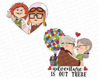 Ellie and Carl PNG Bundle, Up Movie PNG, My Greatest Adventure Png, Carl Png, Her Carl His Ellie, Carl And Ellie Adventure Is Out, Valentine