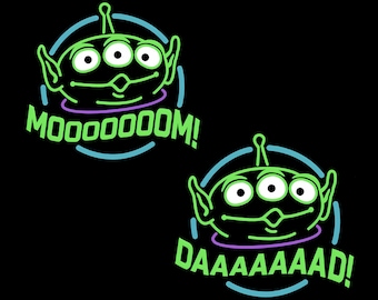 Toy Story Alien Papa Mama Png svg, Toy Story Papa Mama SVG Png, Toy Story Png, Toy Story Alien svg, Toy Story Png svg, Pizza Planet svg Png