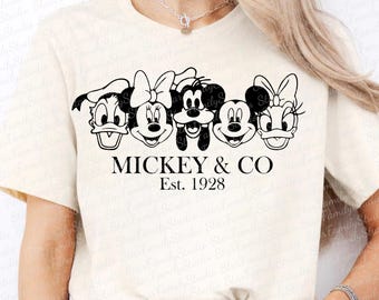 Mickey and Friends Svg Png Instant Download Printable Design Svg For Cricut Cutting File Vinyl Cut File