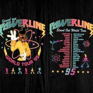 Retro 90s Goofy Movie Png, Max Goofy Roxanne Powerline Png, Disneyland World Tour Png, Goofy Movie Png, Birthday Gift, Digital Download
