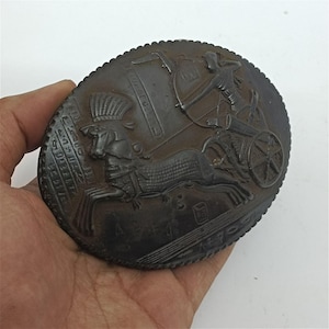 Rare Ancient Egyptian Hunting Jewelry Box of Anubis and Ramesses II, Pharaoh