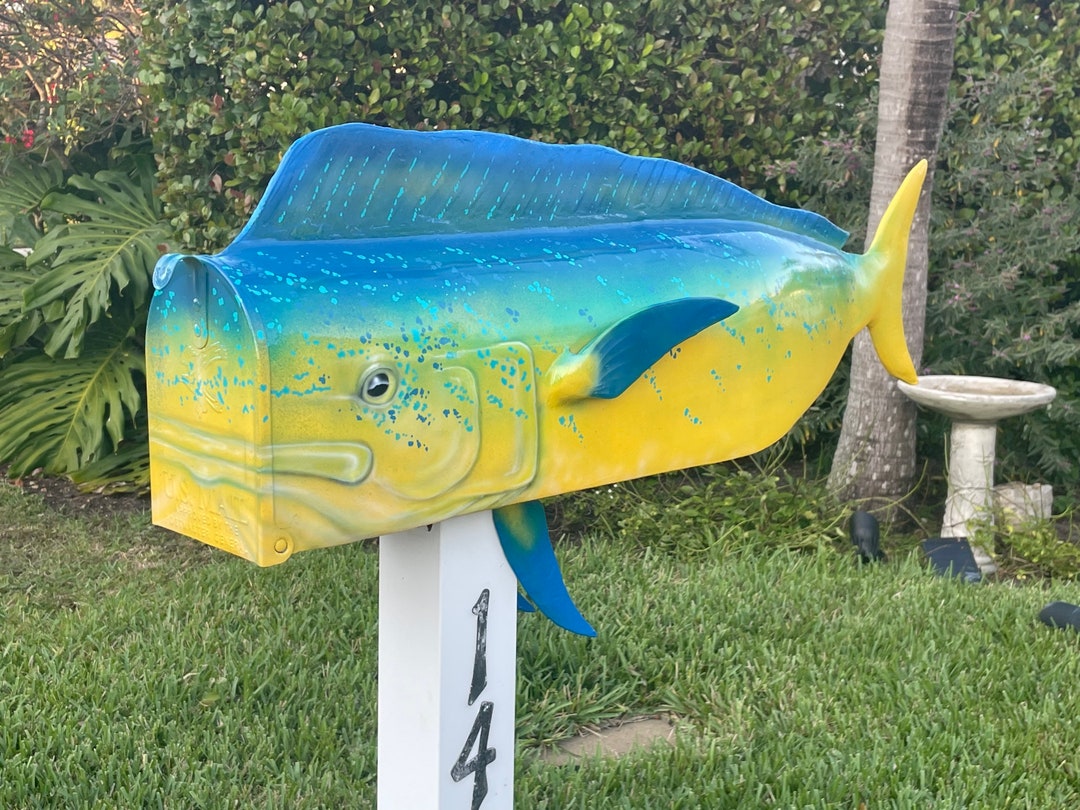 Custom Built Mahi Mahi Mailbox Etsy