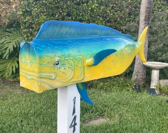 Custom Built Mahi mahi Mailbox