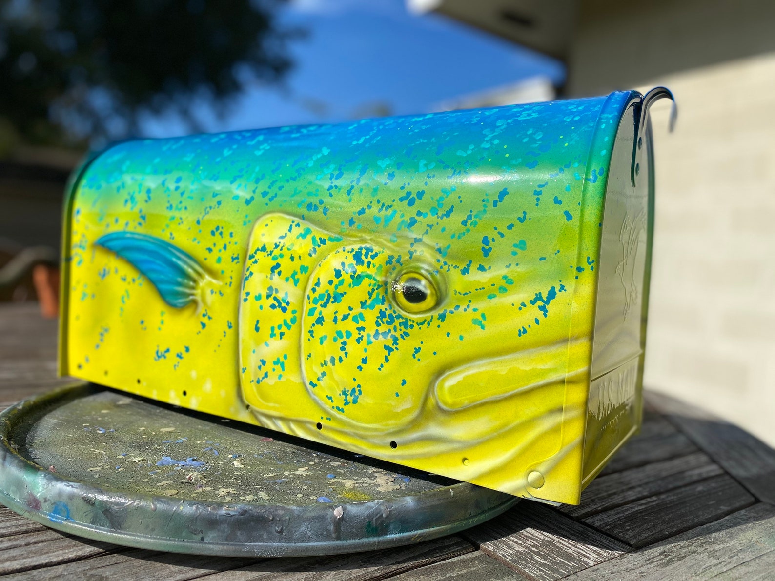 Mahi Mahi Mailbox Bull Mahi Mailbox Etsy