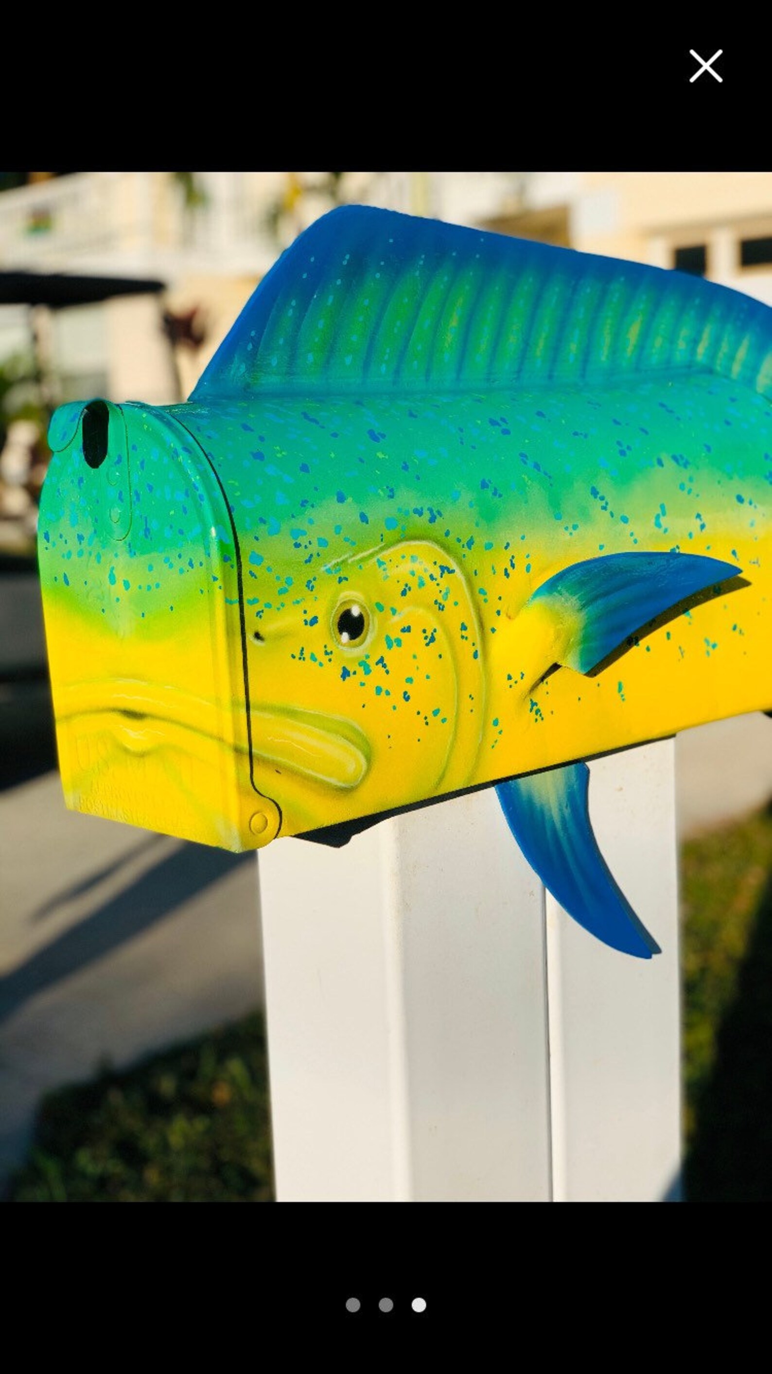 Custom Built Mahi Mahi Mailbox Etsy