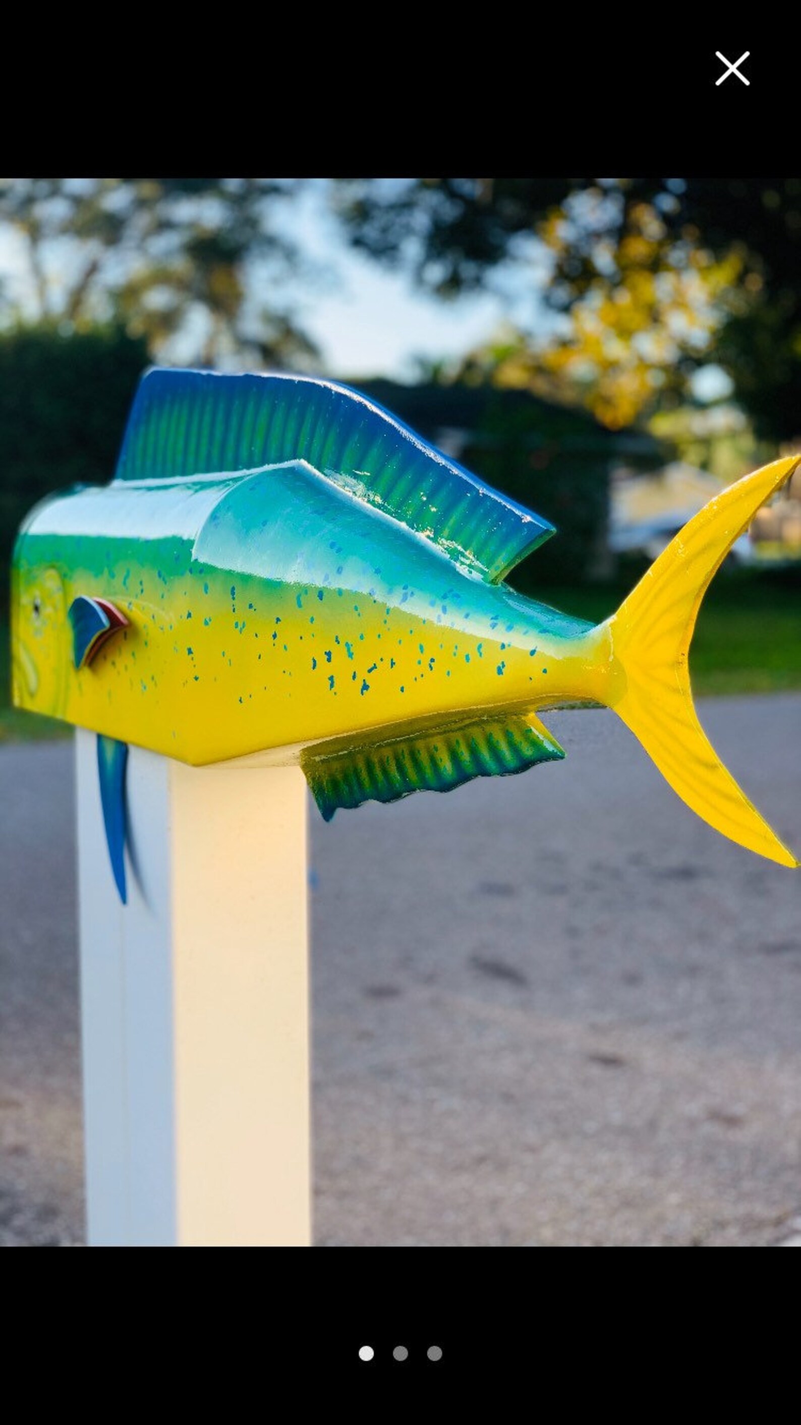 Custom Built Mahi Mahi Mailbox Etsy