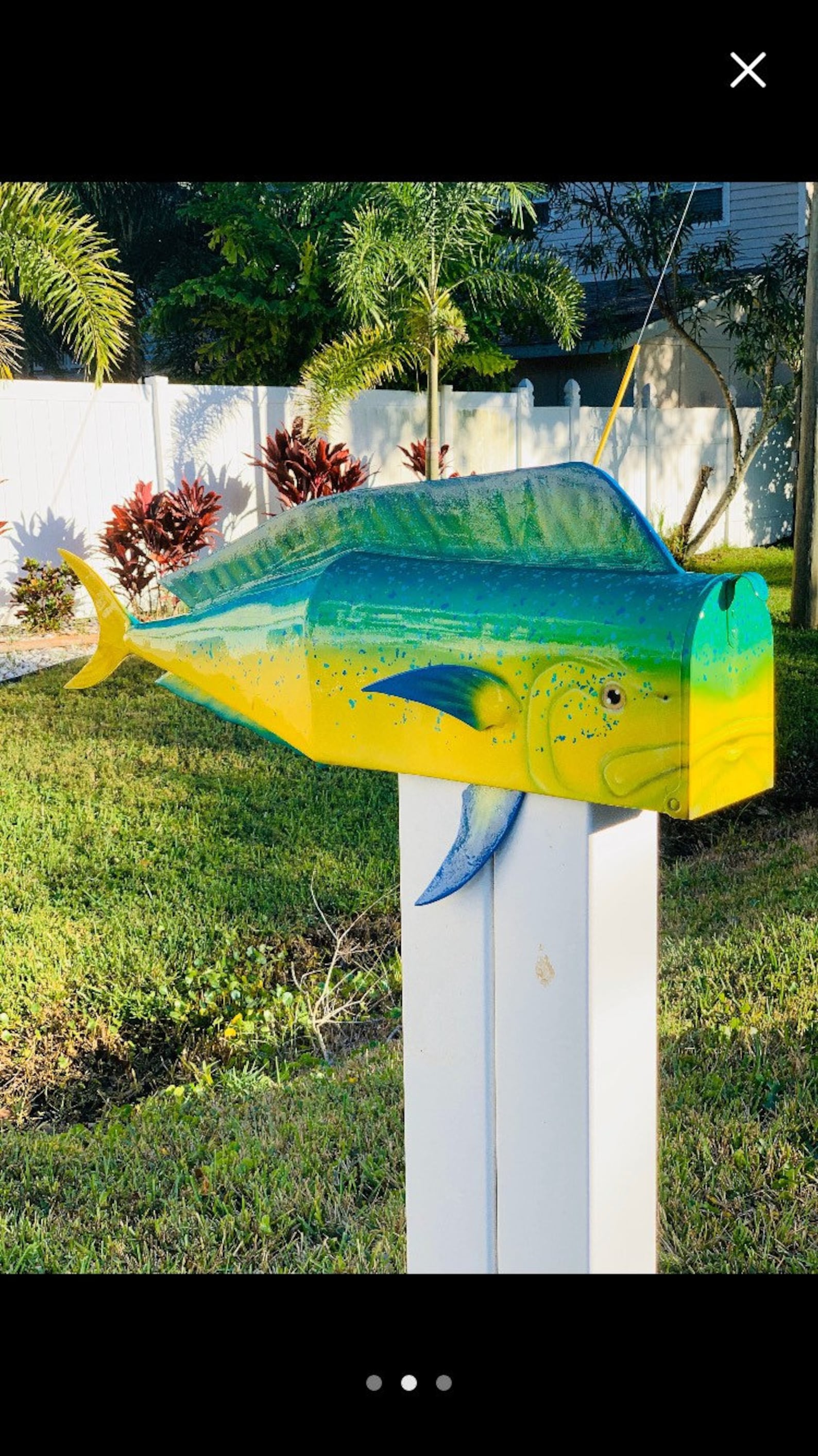 Custom Built Mahi Mahi Mailbox Etsy