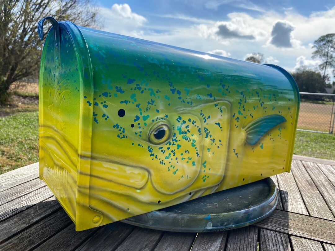 Mahi Mahi Mailbox Bull Mahi Mailbox Etsy
