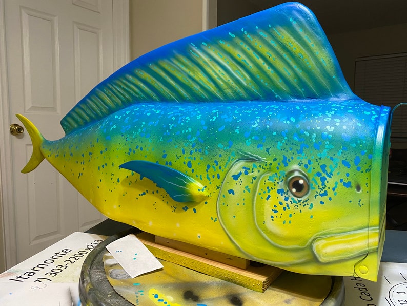 Custom Built Mahi Mahi Mailbox Etsy
