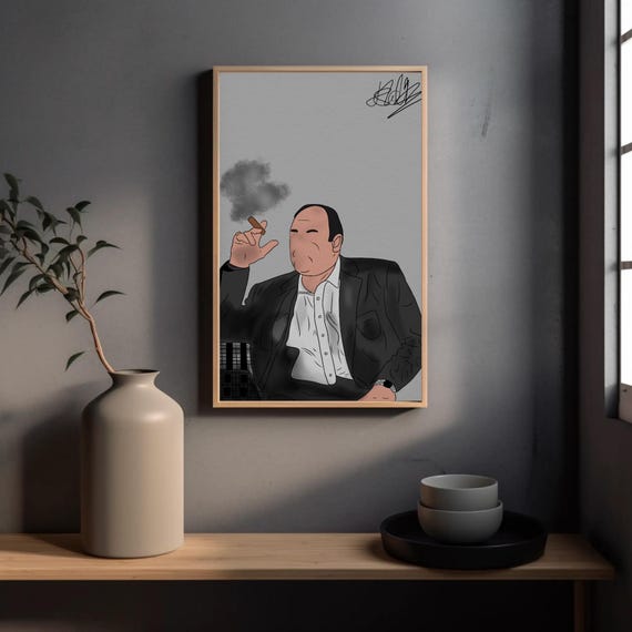 The Sopranos Tony Soprano Poster – Minimalist A4 Unframed Wall Art