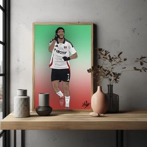 Raul Jimenez Fulham Poster: Football Legend Wall Art