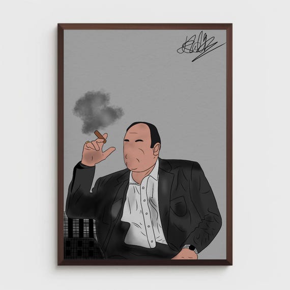The Sopranos Tony Soprano Poster – Minimalist A4 Unframed Wall Art