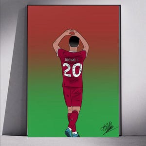 Diogo Jota Redwood Poster 24/25