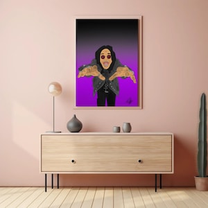 Ozzy Osbourne A4 Poster – Unframed Minimalist Rock Music Artwork Print