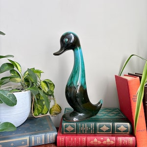   ブルーフルーテッド ダック フィギュリン Blue Mountain Duck - Etsy Canada
