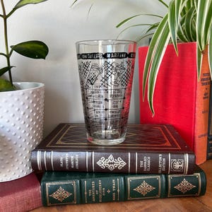 Vaso medidor de 6&quot; para cócteles y bebidas mixtas de estilo vintage de Federal Glass, vajilla moderna de mediados de siglo, Manhattan, Gibson, whisky sour