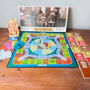 Vintage 1974 “The Inventors” Board Game | Parker Brothers | Complete & Rare | Historical Trivia Strategy Game | Retro Family Fun