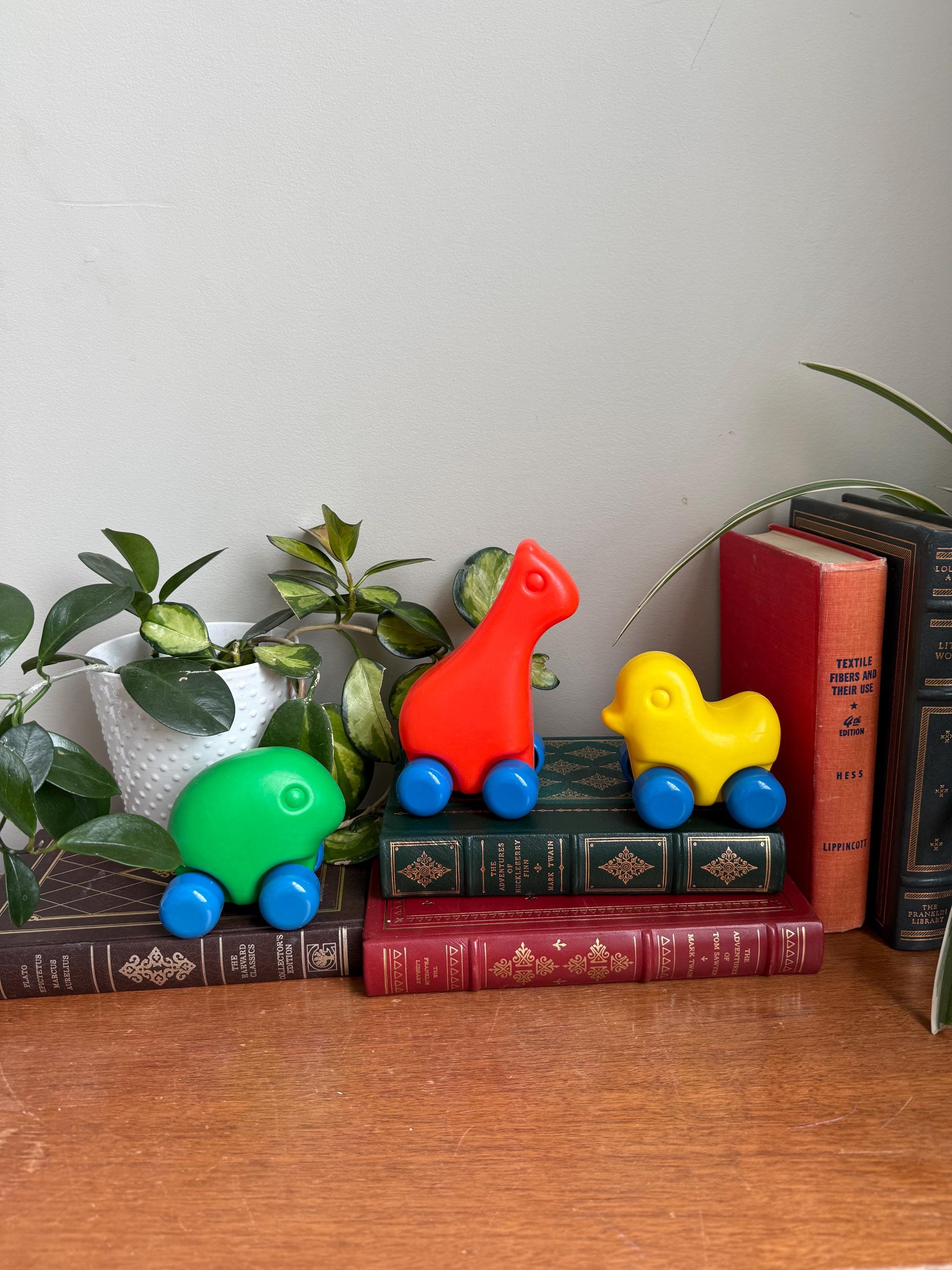 Vintage Little Tikes Animal Pals Rolling Toys | 1980s Toddler Set