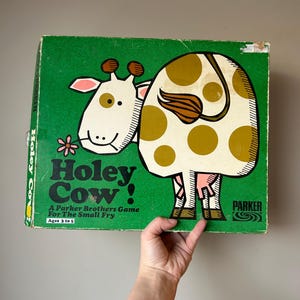 Holey Cow - Rare Vintage Children&#39;s Game from the 1970s Complete in Original Box