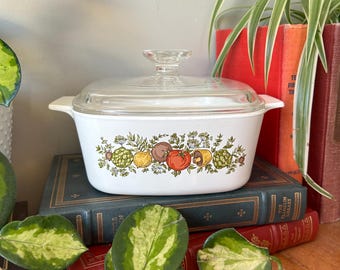 Vintage Corning Ware Roaster: Blue Cornflower Baking Dish, USA