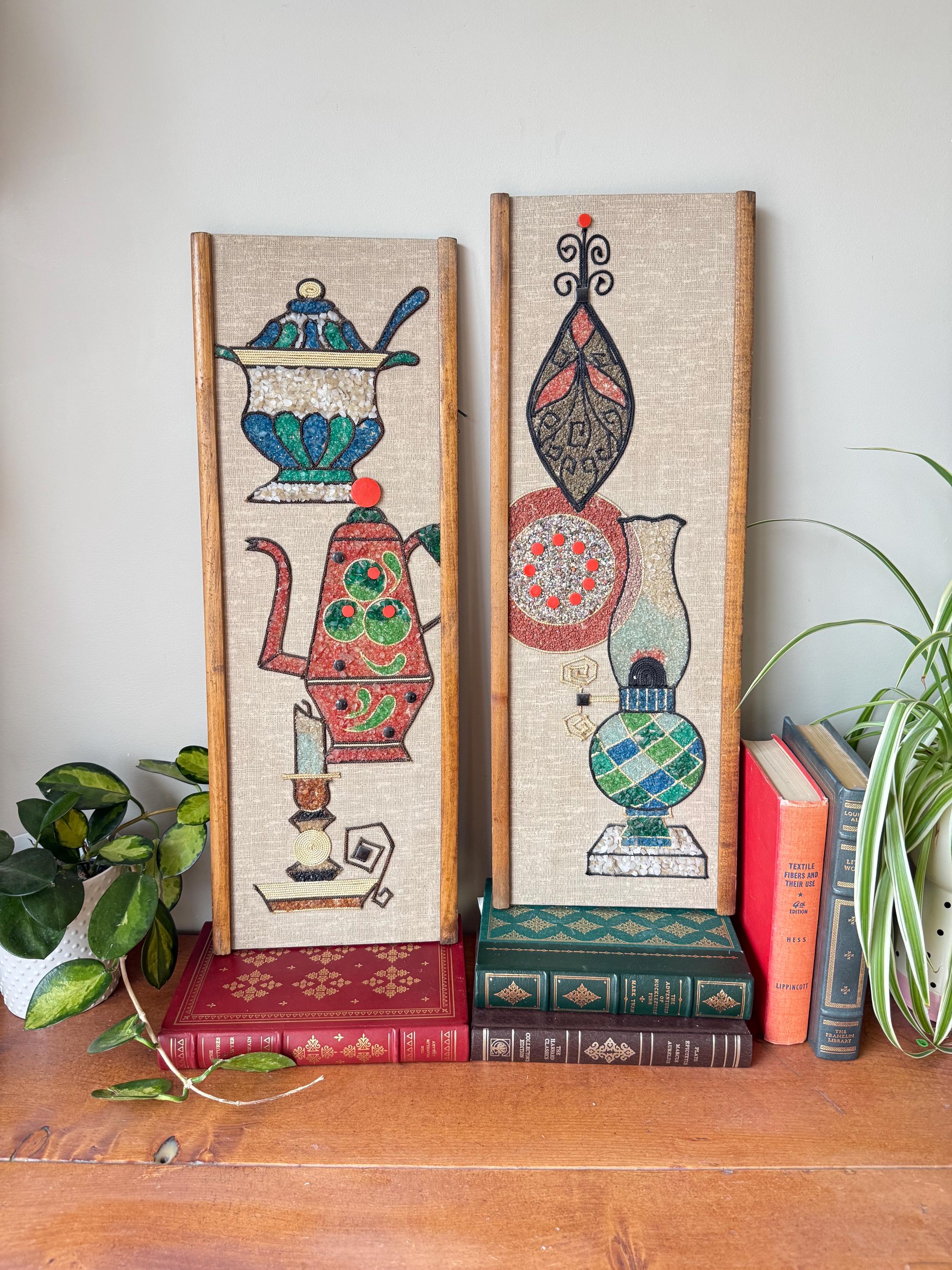 Vintage Mid-century Gravel Art Wall Hangings – Pebble Art Domestic