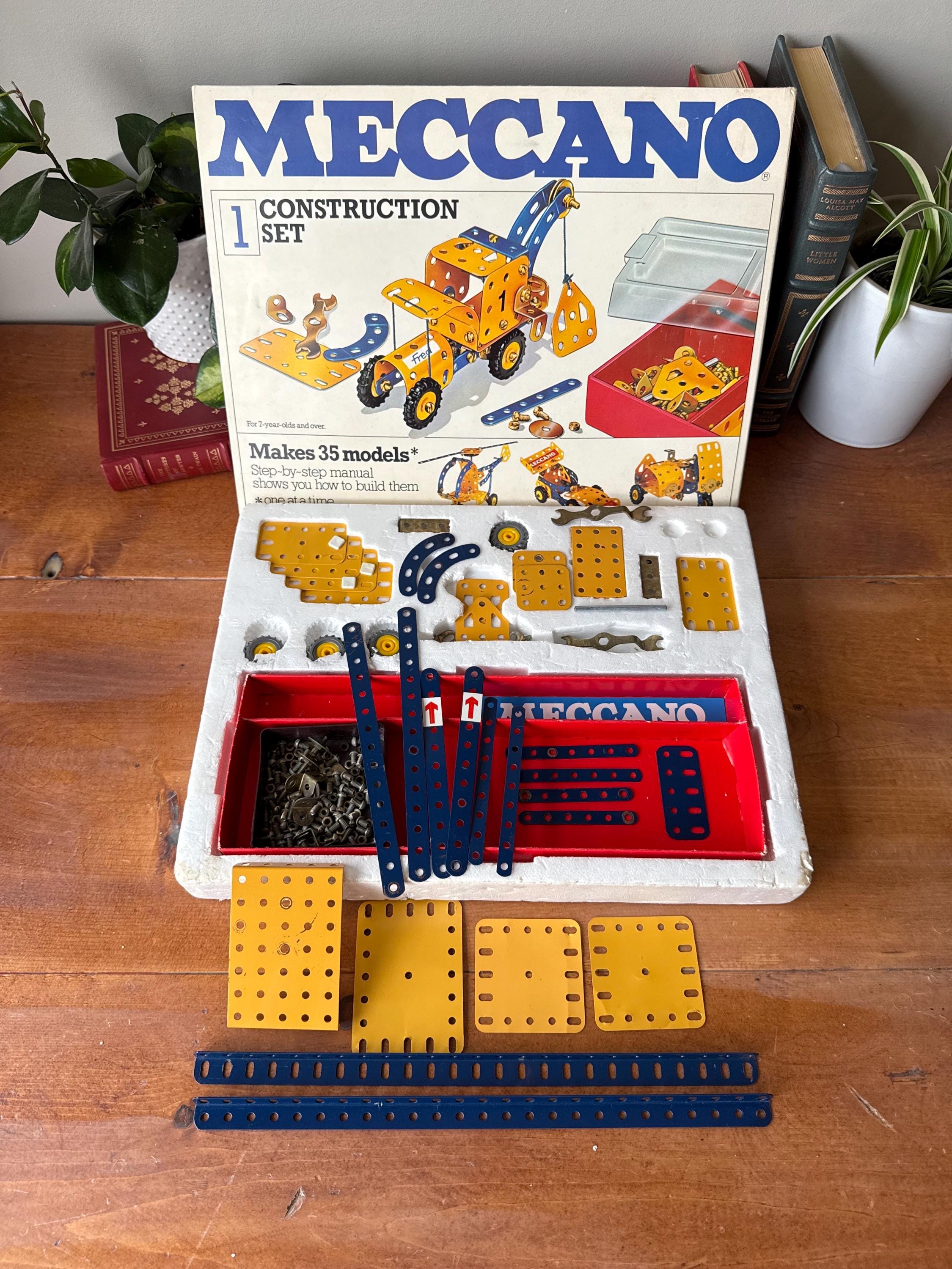 Vintage Meccano Set No. 1: 1950s Metal Construction Kit With
