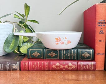 Cacerola vintage Corning Ware Peach Floral S-81-B, plato de pirocerámica de 0,5 litros.