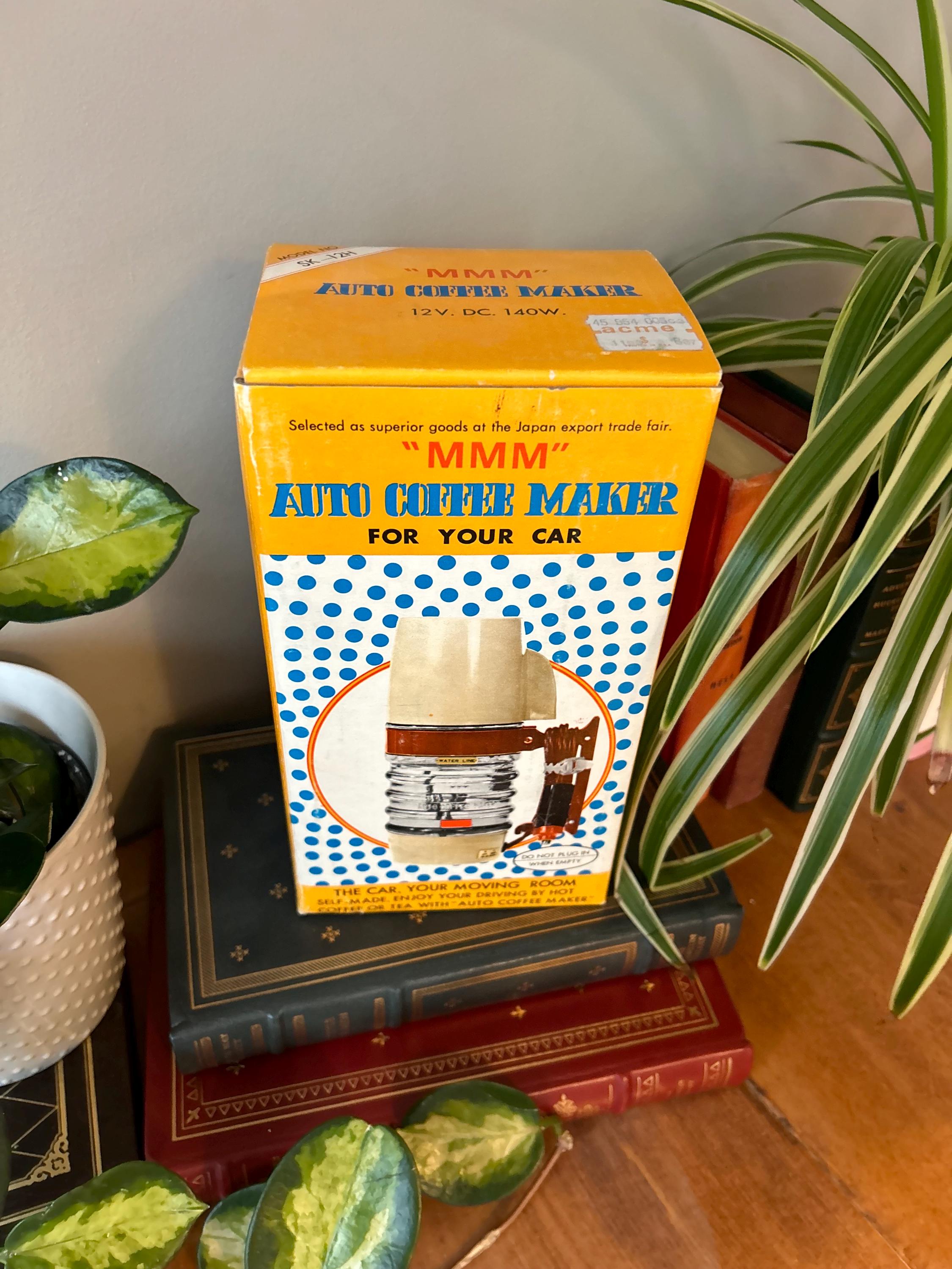 ビンテージ auto coffee maker Vintage Auto Coffee Maker, Japanese Travel Percolator, 1960s Car