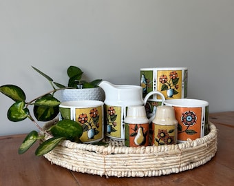 Vintage Holt-howard Early Americana Kitchen Set, Ceramic Jug